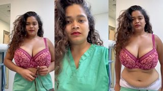 Desi Indian Tanker Nurse – Strip Teasing Big Boobs Show