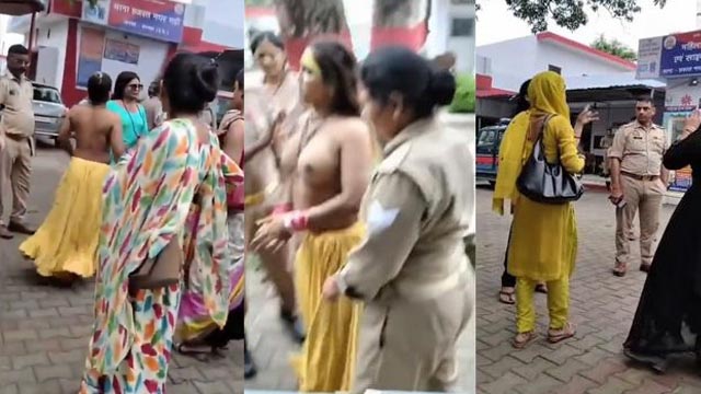 Horny Woman Walked Round Naked At Police Station