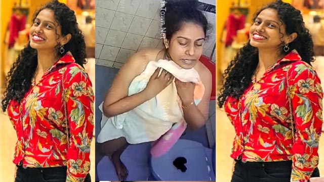 Curvy Hair Sister Bathing Secretly Recorded Spy Cam Recorded