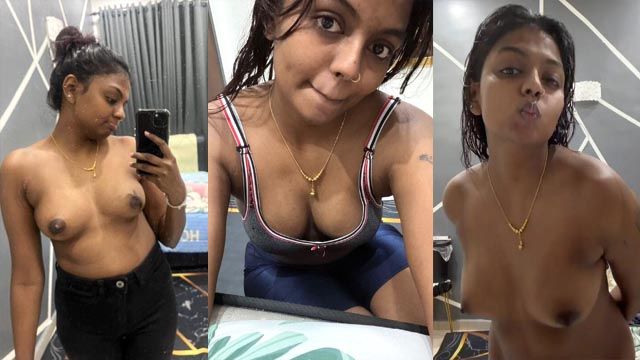 Dusky SG Tamil Girl Big Boobs Show Hardly Pussy Licking